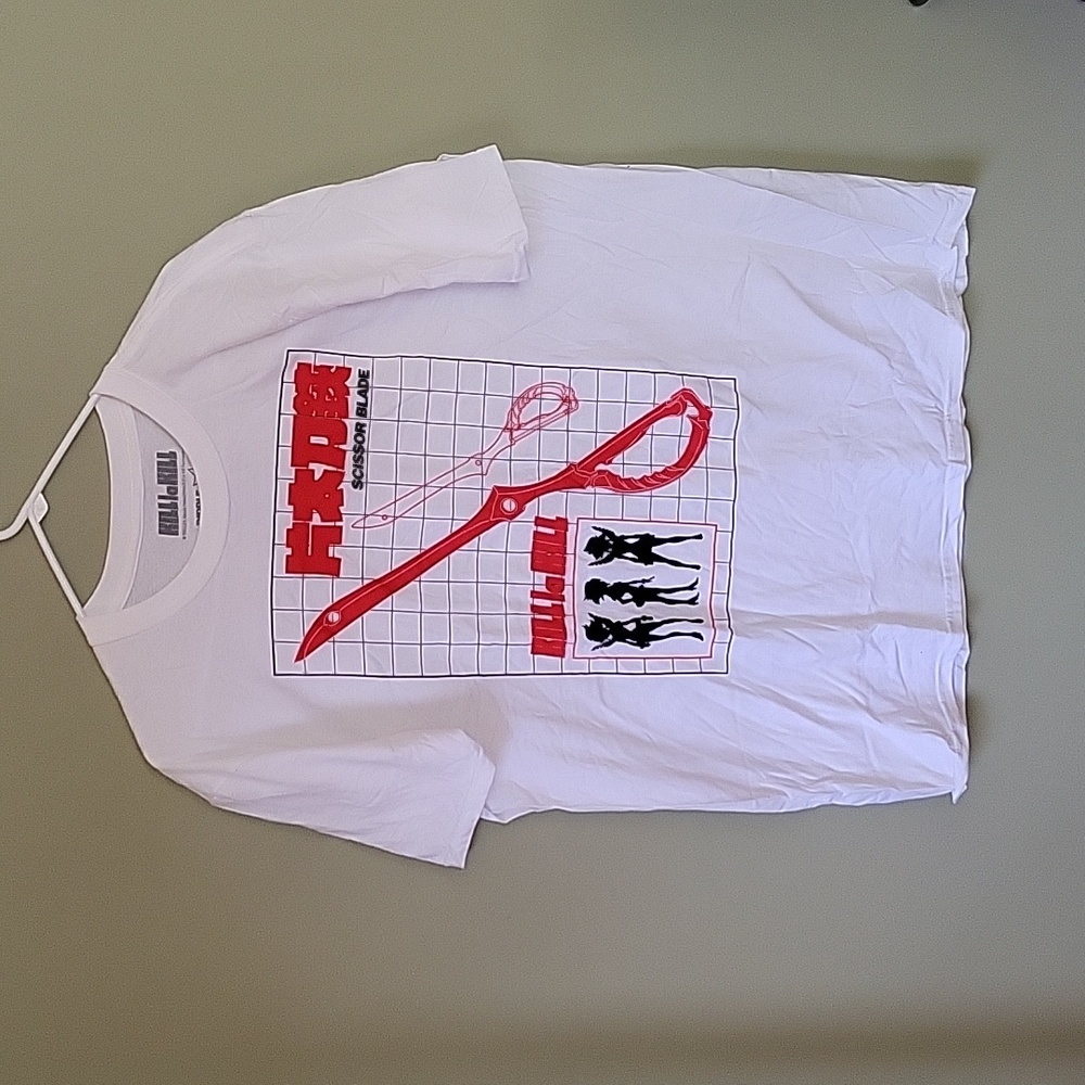Ripple Junction Kill La Kill  Scissor Blade white graphic short sleeve t-shirt